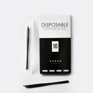 Disposable Microblading Tool 12CF/14CF/18UF Microblading Pen With Nano Blade for Permanent Makeup Eyebrow Tattoo Training