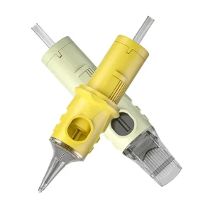 Professional Disposable Yellow Microblading Tattoo Needles Cartridge Premium Permanent Eyebrow Lips Makeup Tattoo Needles