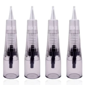 Disposable PMU Cartridge Needles 0.18mm 1P 1RL Painless Microblading Tattoo Needles Permanent Makeup Machine Kit EO