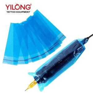 Disposable Plastic Pen Machine Cover Bag Self-Adhesive 5.3×16.2cm Big Size Blue Black Permanent Makeup Accessories