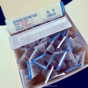 Disposable Plastic Piercing Receiving Tubes Box of 50 Permanent Makeup Accessories