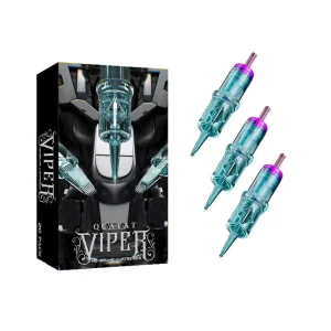 Disposable Stainless Steel 0.35mm Taper Tattoo Needle Cartridge for Eyebrow Lips Face Permanent Makeup 20 Pieces Box Safe