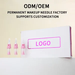 Disposable Stainless Steel Cartridge Needle Factory Supporting Private Label Customization PMU Needle 1R U12 U14