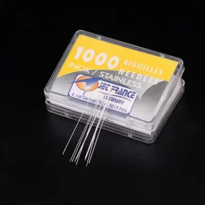 Disposable Stainless Steel Long Taper 0.25mm Diameter Membrane System 100% EO Gas Sterilized Embroidery Eyebrow Tattoo Needle