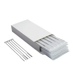 Disposable Stainless Steel Tattoo Needle Closing Cutting Needle 0.35mm Diameter Individually Wrapped for Tattoo Machine