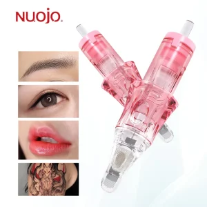 Disposable Stainless Steel Transparent Microblading Needle Tattoo Permanent Makeup Cartridge for Eyebrow
