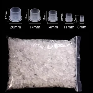 Disposable Steady Tattoo Ink Cups Plastic Pigment Clear Holder Container Caps Permanent Makeup Microblading Supply