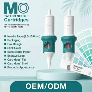 Disposable Sterile RL RM Cartridge Tattoo Needles OEM Custom Logo Finger Ledge
