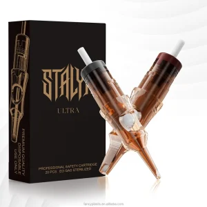 Disposable Sterilized Tattoo Cartridges Precise Laser Scale Safety Membrane Medical Grade Stainless Steel Eyebrow