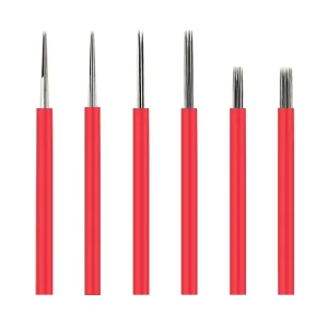 Disposable Sterilized by Gamma Rays 3RL Eyebrow Tattoo Needle Circle Needle Microblading Tools for Single Use Only