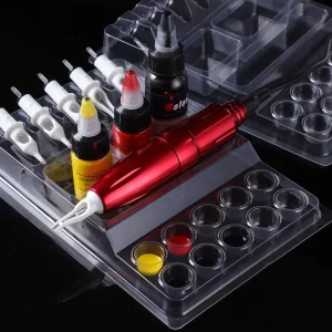 Disposable Tattoo Cartridge & Ink Cup Holder Plastic Tattoo Needle Pigment Rack for Tattoo Studio Supplies