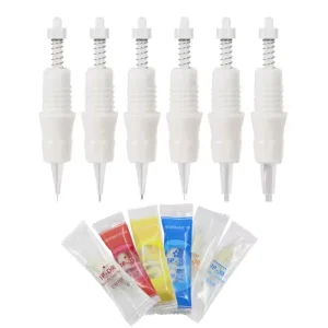 Disposable Tattoo Needle Cartridge Permanent Makeup Pmu Microneedling Needles Cartridge for Charmant Permanent Makeup Pen