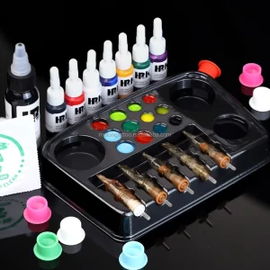 Disposable Tattoo Needle Cartridges Tray Holder Pigment Ink Cup Permanent Makeup Tattoo Accessories