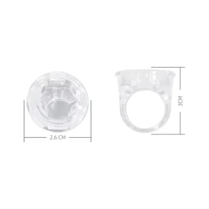 Disposable Transparent Pigment Cup for Microblading Tattoo Holding Ink Cosmetic Finger Metal Permanent Makeup Accessories