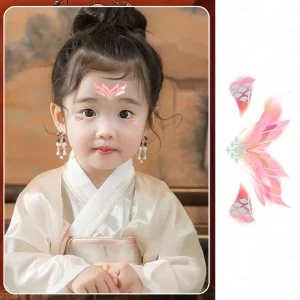 Disposable Waterproof Eyebrow Temporary Tattoo Sticker for Kids Hanfu Forehead Sticker
