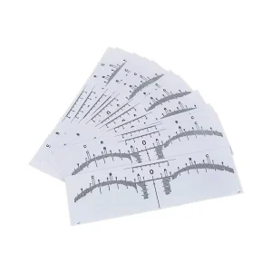 Disposable Waterproof PVC Eyebrow Ruler Sticker Microblading Accessory for Measuring Shaping Permanent Makeup Eyebrow Stencil