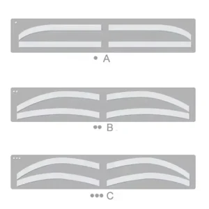 Disposable Waterproof Tattoo Eyebrow Shaping Design Sticker Microblading Auxiliary Airbrush Stencil Sticker BrowDrawing Template