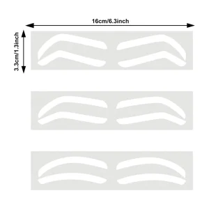 Disposable White Paper Eyebrow Auxiliary Sticker Brow Mapping Stencil Guides Shape Accessories Permanent Makeup