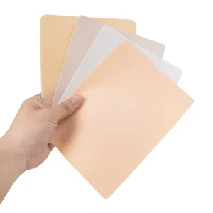Double Blank Permanent Makeup Latex Inkless Eyebrow Tattoo Practice Leather Skin Multicolor Microblading Practice Skin Pad