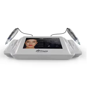 Double Head Permanent Makeup Tattoo Machine Rotary PMU Micropigmentation Device for Eyebrow Eyeliner Lips