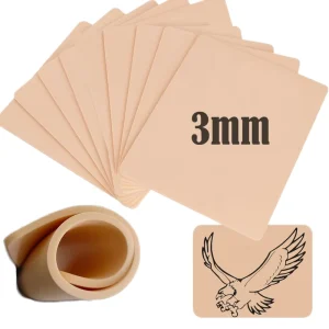 Double Sided 3mm Synthetic Silicone Tattoo Practice Skin Microblading Training Kits Permanent Makeup Accessory Supplies