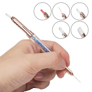 Double Sided Eyebrow Tattoo Pen New Private Label Eyebrow Tattoo Microblading Manual Pen for Permanent Makeup