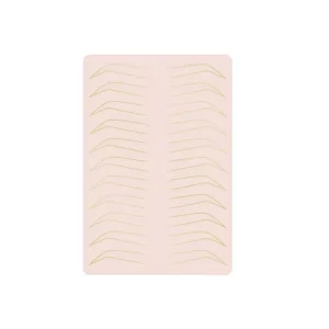 Double Sided Print Design Permanent Makeup Training Latex Sheet Tattoo Skin Pad Eyebrow Silicone Practice Skin