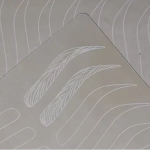 Double Sided Printed Eyebrow Shape Tattoo Eyebrow Microblading PMU Microshading Practice Permanent Makeup Rubber Skin Accessory
