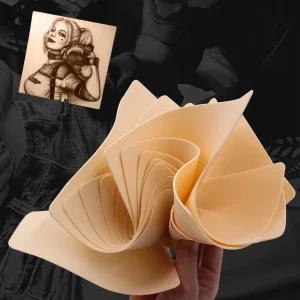Double Sided Soft TPE Practice Skin 1mm Thick 8×6 Blank Tattoo for Beginners Permanent Makeup Training Tool