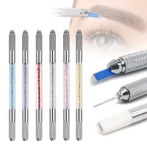 Double headed Microblading Manual Pen for Permanent Eyebrow Makeup