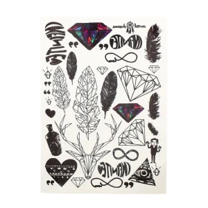 Dragon Arm Decorative Tattoo Sticker Set Cuello Tatuaje Face Tattoo Sticker
