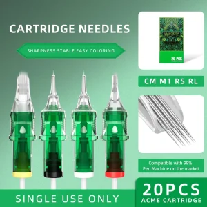 Dragon Artist Tattoo Machine Material Integrated Round Needle Disposable Sterile Magician Cut Line Fog CM M1 RS RL