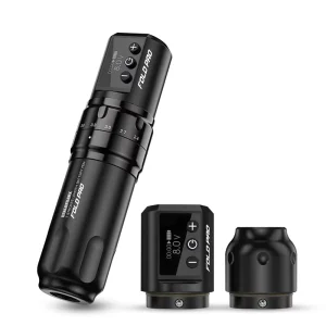 Dragonhawk Fold Pro Fast Charging Wireless Tattoo Pen Machine With 2 Batteries 1500mAh Tattoo Guns