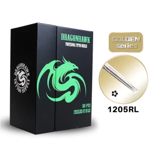 Dragonhawk Permanent Tattoo Supplies with Long Needle Tattoos 50pcs Box