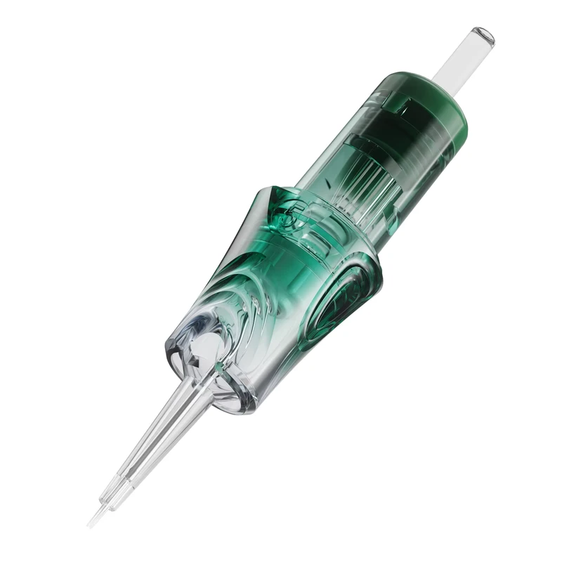 Dragonhawk Yue Disposable Sterilized Safety Permanent Makeup Tattoo Cartridge Needle 9 Round Long Taper for Body Art