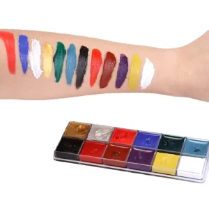 Dramatic Halloween Face Paint Body Makeup Oil Paste in 12 Colors for Promotional Party Supplies & Events