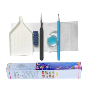 Drawing Tool Set with Protective Cover Iron Tweezers & Multiple Pen Tips Plastic Accessories