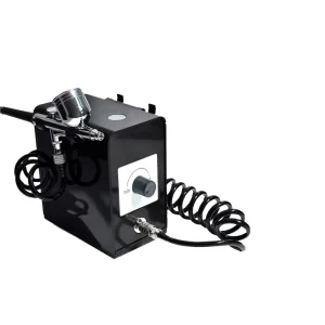 Dual Action Airbrush Kit with Compressor for Cake Design Model Painting and Temporary Tattoo