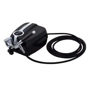 Dual-Action Airbrush Kit with Mini Compressor for Artists Including Tattoo Kits