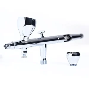 Dual Action Dual Gravity Feed Nail Art Airbrush for Painting Makeup & Cake Decoration Piston Aerograph Model Airbrush Compressor