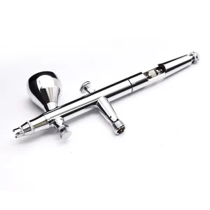 Dual Action Gravity Feed Airbrush System with Copper Piston for Beauty Nail Art & Cake Painting Airbrush Compressor