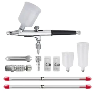 Dual Action Gravity Type Multi purpose Airbrush Sets With Big Capacity Cup AB 131S