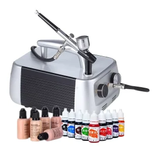 Dual Action High Pressure Paint Makeup Tattoo Cake Nail Art Portable USB Rechargeable Eco Friendly Double Airbrush Kit