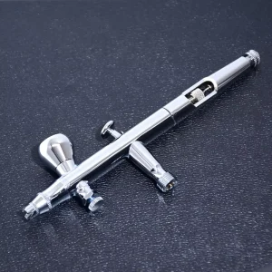 Dual Action Mini Cake Airbrush Spray Gun Nail Art Photo Retouching Painting Gravity Feed Copper Piston Airbrush Compressor