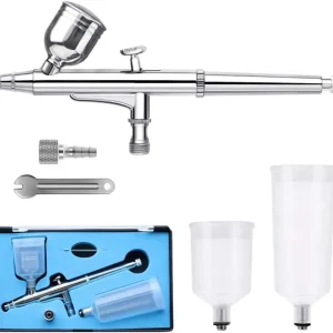 Dual Action Portable Airbrush Kit Customizable Suitable for Makeup Commercial Art Cakes