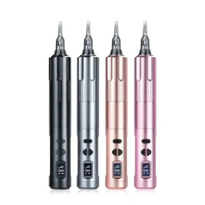 Dual Batteries Wireless PMU Machines Swiss Motor 4-12V Tattoo Machine for Permanent Makeup Make up Nano Eyebrow Lip Blushing