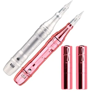 Dual Battery Portable Wireless Microblading Machine Pink Electric Pen Eyebrow Lip Tattoo Shaing Digital Kit PMU Permanent Makeup