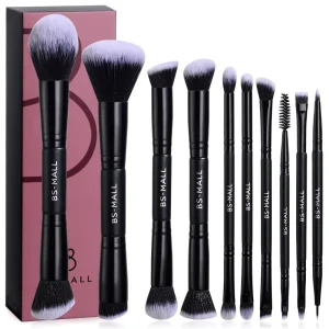 Dual Ended Face Makeup Brushes 10PCS Custom Logo Blusher Powder Eyeshadow Foundation Lip Cosmetics Tools Brush Set