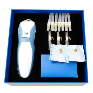Dual Frequency Plasma Mole Removal Pen with 12 Replacement Needles Portable Skin Tag Spot Remover for Home Beauty Use