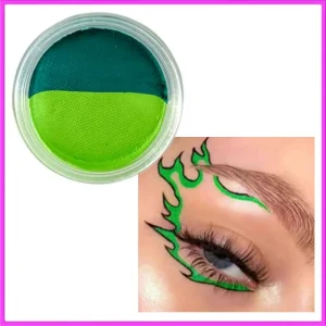 Dual UV Face Paint Palette Water Activated Eyeliner & Body Paint for Party Makeup Halloween Cosplay